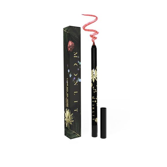 MOONLIT BY MIKAELA Lune No. 49 Lipstick Pencil in Shade Kore Red - Picture 1 of 5